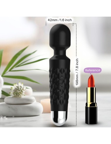 ARMONY - POSTMAN MASAJEADOR & VIBRADOR CABEZA FLEXIBLE NEGRO