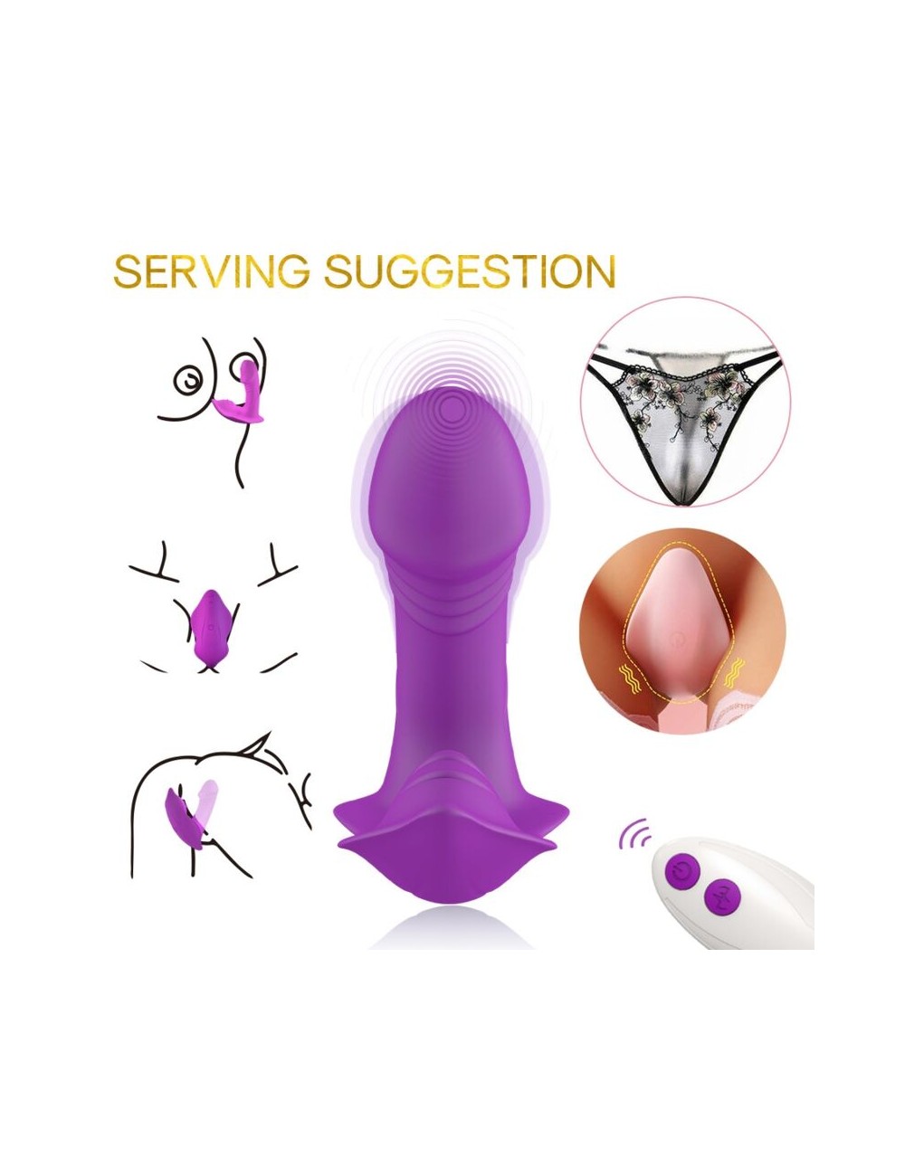 ARMONY - WHISTLE VIBRADOR INTRODUCIBLE CONTROL REMOTO VIOLETA