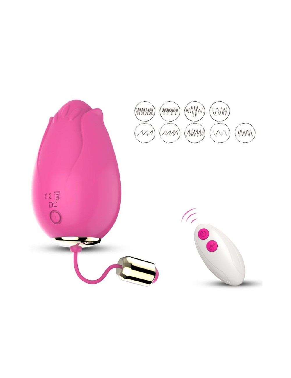 ARMONY - MANDALA HUEVO VIBRADOR PUNTO G CONTROL REMOTO FUCSIA