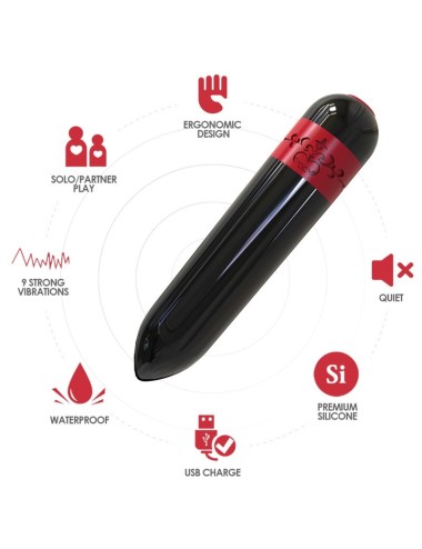 ARMONY - ROCKET BALA VIBRADORA NEGRO