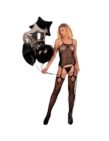 LIVCO CORSETTI FASHION - AMRIN BODYSTOCKING NEGRO TALLA ÚNICA