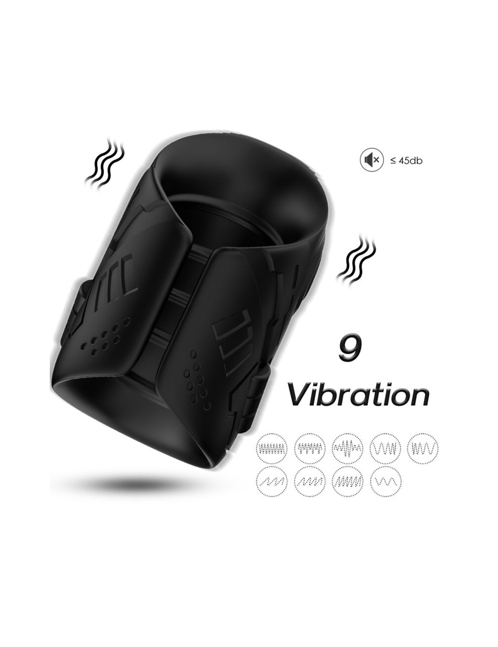 ARMONY - MASTURBATOR & VIBRADOR NEGRO