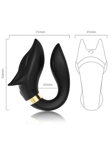 ARMONY - FOX VIBRADOR PAREJAS CONTROL REMOTO NEGRO