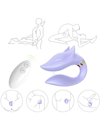 ARMONY - FOX VIBRADOR PAREJAS CONTROL REMOTO VIOLETA