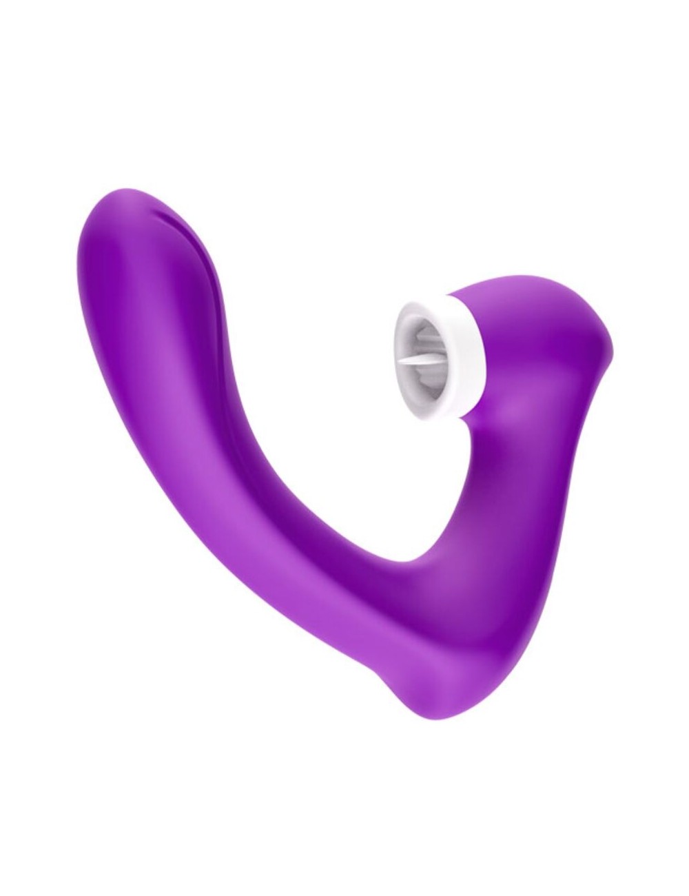 ARMONY - SECRETKISS ESTIMULADOR CON LENGUA CLITORIS & VIBRADOR CURVO VIOLETA