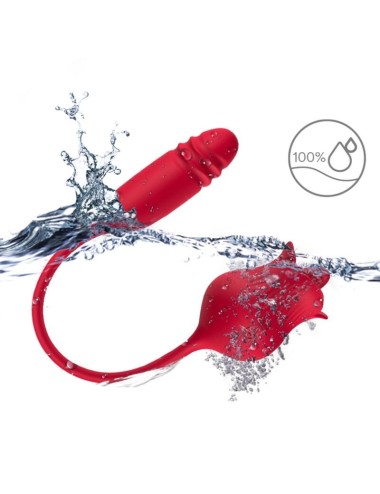ARMONY - ROSELIP ESTIMULADOR CLITORIS CON LENGUA 10 MODOS & VIBRADOR ROJO