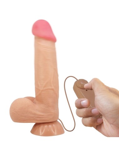 PRETTY LOVE - SLIDING SKIN SERIES DILDO REALÍSTICO CON VENTOSA PIEL DESLIZANTE NATURAL 21.8 CM