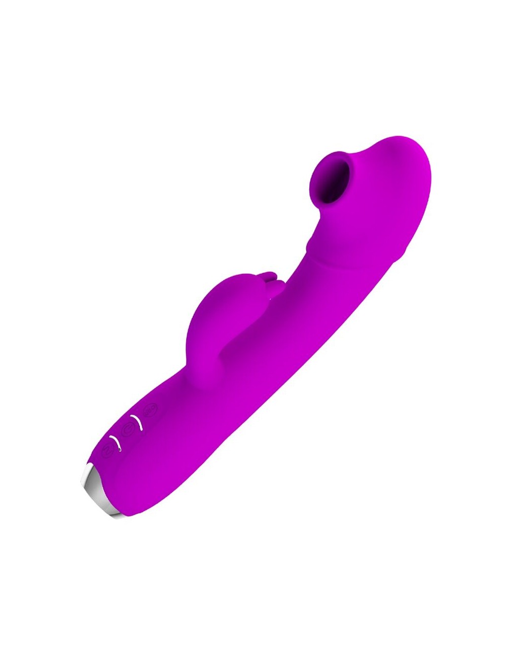 PRETTY LOVE - REGINA VIBRADOR-SUCCIONADOR RECARGABLE MORADO