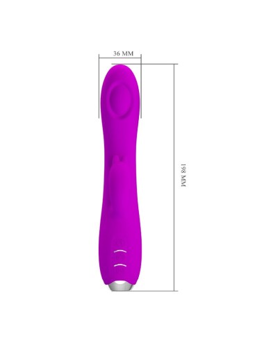 PRETTY LOVE - REGINA VIBRADOR-SUCCIONADOR RECARGABLE MORADO