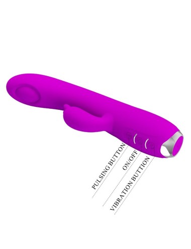 PRETTY LOVE - REGINA VIBRADOR-SUCCIONADOR RECARGABLE MORADO
