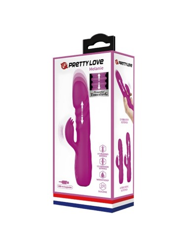 PRETTY LOVE - MELANIE VIBRADOR CONEJO RECARGABLE MORADO