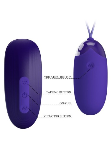 PRETTY LOVE - ESTIMULADOR Y HUEVO PORTATIL