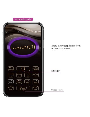 PRETTY LOVE - CASPER HUEVO VIBRADOR RECARGABLE MORADO