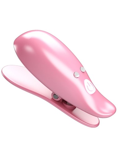 PRETTY LOVE - LEAF PINZAS VIBRATORIAS PARA PEZONES ROSA