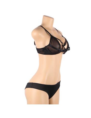 SUBBLIME - SET DOS PIEZAS SUJETADOR TRANSPARENCIAS Y TIRAS S/M
