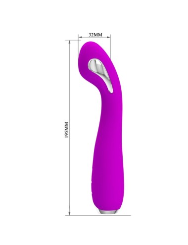 PRETTY LOVE - HECTOR VIBRADOR ELECTROSHOCK RECARGABLE & IMPERMEABLE MORADO