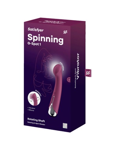 SATISFYER - SPINNING G-SPORT 1 VIBRADOR ROTADOR ROJO