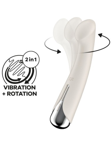 SATISFYER - SPINNING G-SPORT 1 VIBRADOR ROTADOR BEIGE