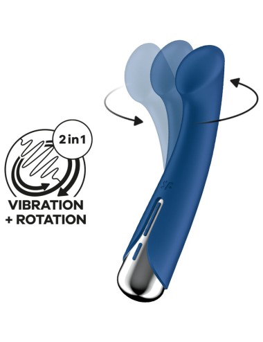 SATISFYER - SPINNING G-SPORT 1 VIBRADOR ROTADOR AZUL