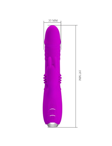 PRETTY LOVE - DOROTHY VIBRADOR CONEJO RECARGABLE MORADO