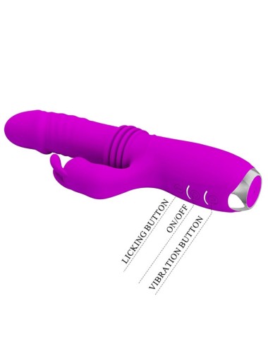 PRETTY LOVE - DOROTHY VIBRADOR CONEJO RECARGABLE MORADO