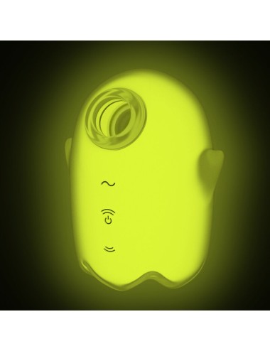SATISFYER - GLOWING GHOST AIR PULSE & VIBRADOR AMARILLO