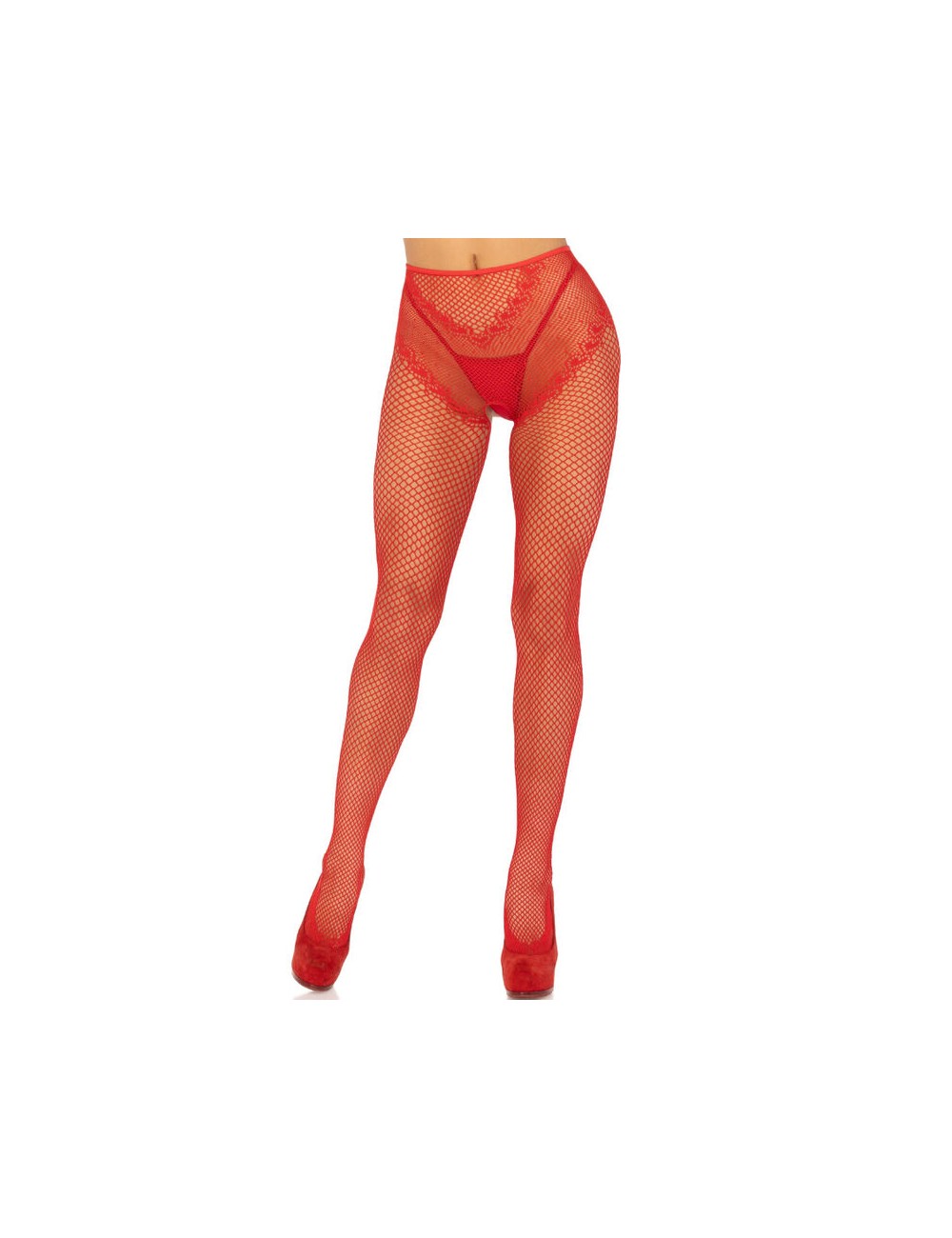 LEG AVENUE - MEDIAS REJILLA SIN ENTREPIERNA ROJO LEG AVENUE - MEDIAS REJILLA SIN ENTREPIERNA ROJO