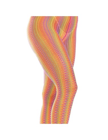 LEG AVENUE - MEDIAS DE CROCHET MULTICOLOR