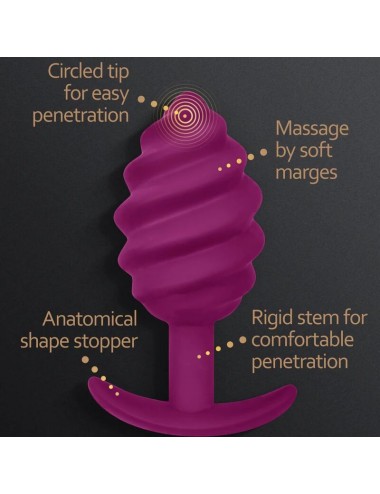 G-VIBE - GPLUG TWIST 2 PLUG ANAL MORADO