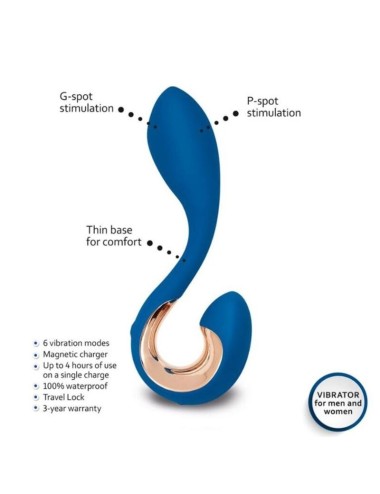 G-VIBE - GPOP 2 VIBRADOR PUNTO G Y P AZUL INDIGO