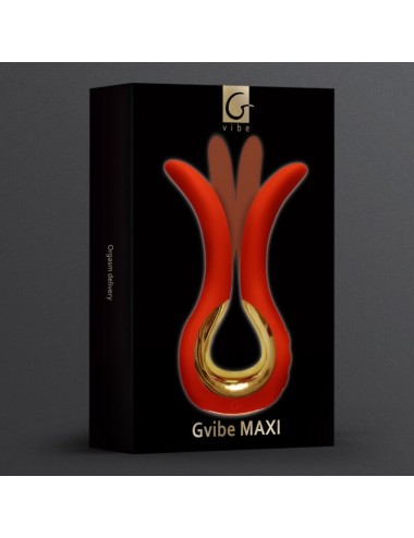 G-VIBE - GVIBE MAXI VIBRADOR CON DOS PUNTAS FLEXIBLES CORAL