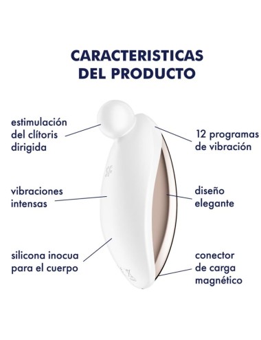 SATISFYER - SPOT ON 2 VIBRADOR LAY-ON BLANCO