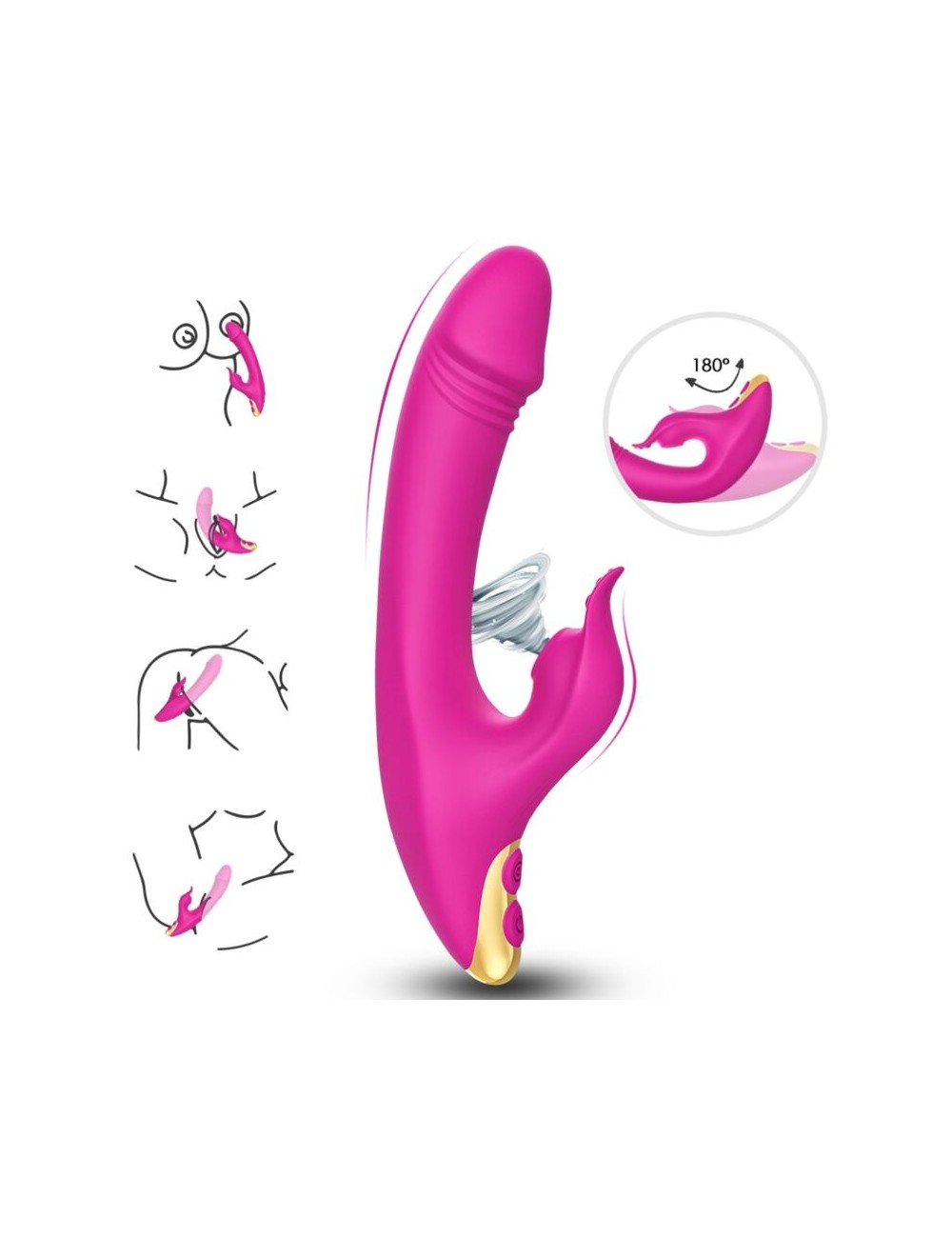 ARMONY - AMANT SUCCIONADOR CLITORIS & PUNTO G FUCSIA