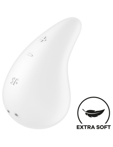 SATISFYER - DEW DROP VIBRADOR LAY-ON BLANCO
