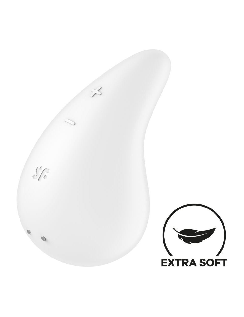 SATISFYER - DEW DROP VIBRADOR LAY-ON BLANCO SATISFYER - DEW DROP VIBRADOR LAY-ON BLANCO