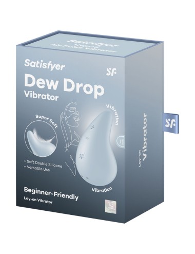 SATISFYER - DEW DROP VIBRADOR LAY-ON AZUL