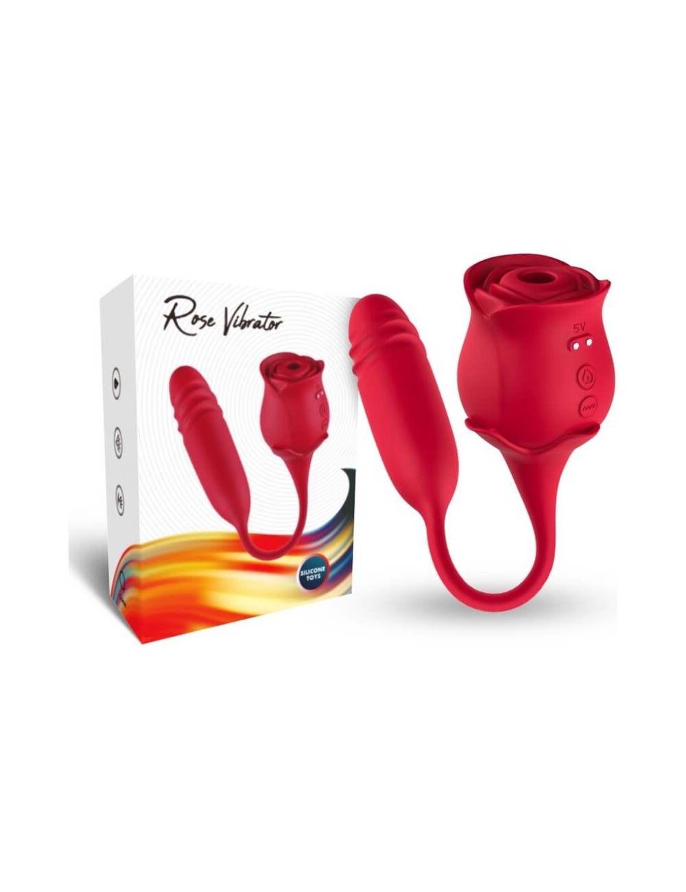 ARMONY - ROSEKNIGTH SUCCIONADOR CLITORIS & VIBRADOR ROJO