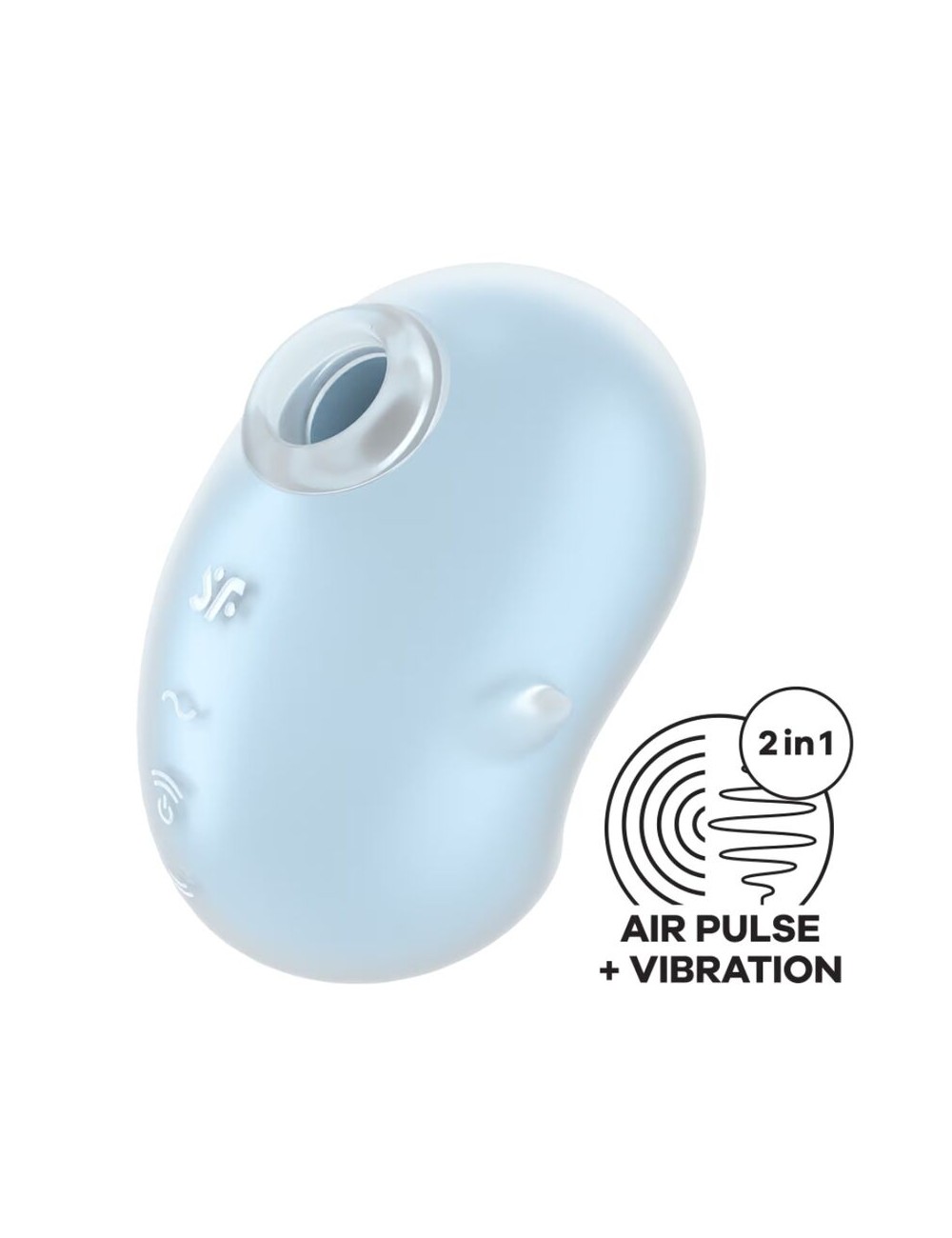 SATISFYER - CUTIE GHOST VIBRADOR LAY-ON AZUL CLARO SATISFYER - CUTIE GHOST VIBRADOR LAY-ON AZUL CLARO