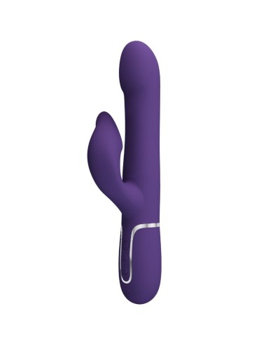 PRETTY LOVE - ZALIN VIBRADOR RABBIT PERLAS 4 EN 1 MORADO
