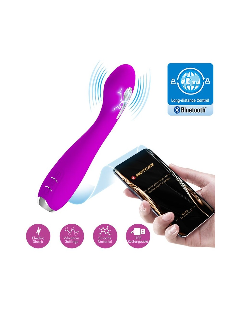 PRETTY LOVE - HECTOR VIBRADOR ELECTROSHOCK APP GRATUITA VIOLETA