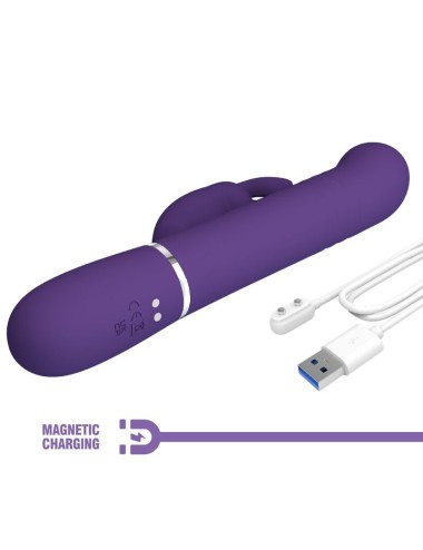 PRETTY LOVE - COALE VIBRADOR RABBIT 4 EN 1 MORADO