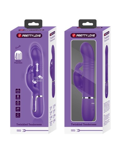 PRETTY LOVE - COALE VIBRADOR RABBIT 4 EN 1 MORADO