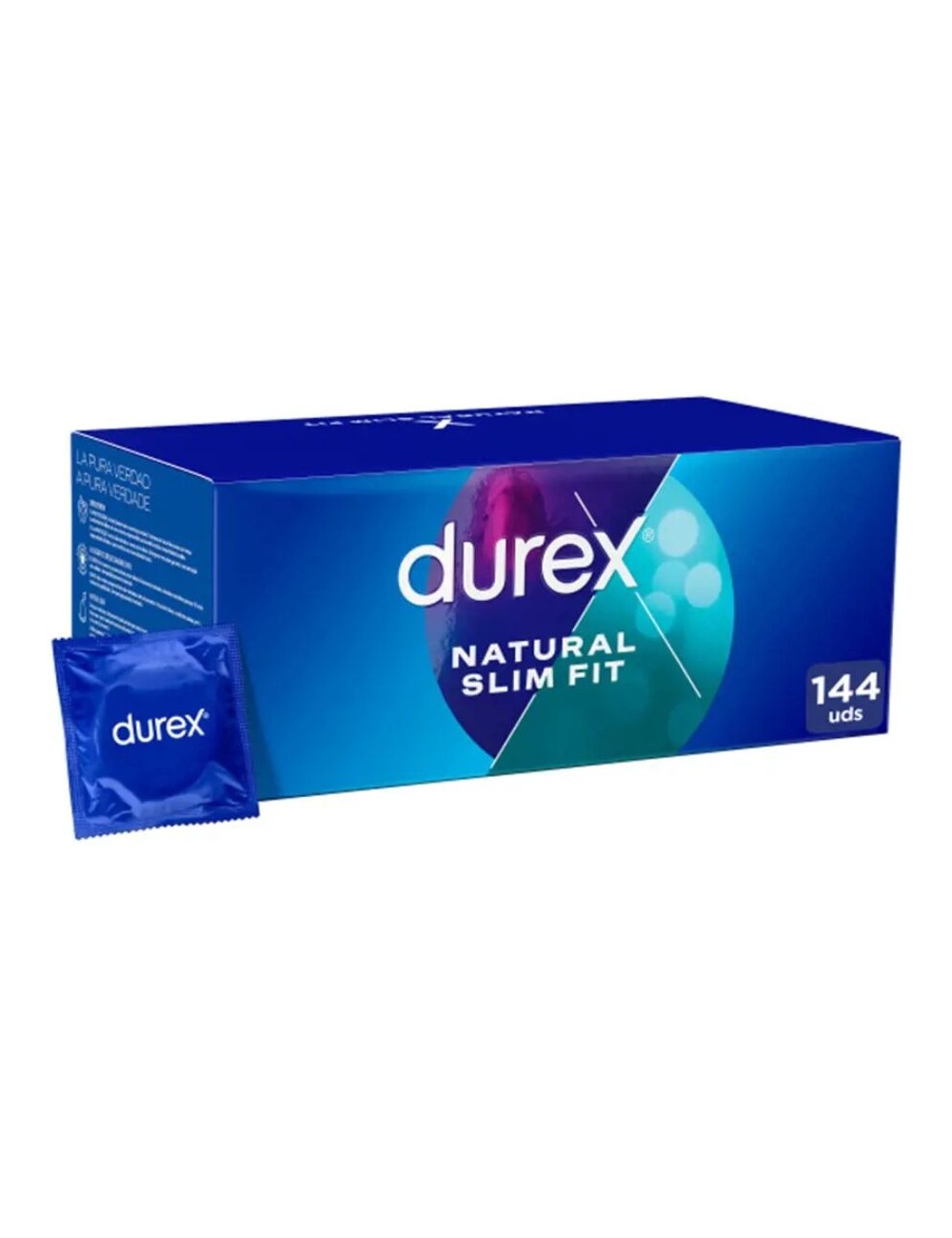DUREX - NATURAL SLIM FIT BASIC 144 UNIDADES DUREX - NATURAL SLIM FIT BASIC 144 UNIDADES