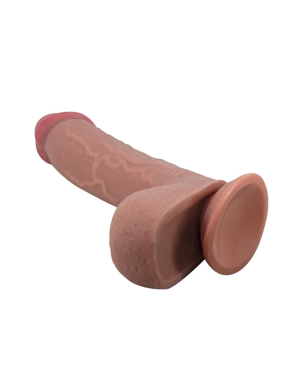 PRETTY LOVE - SLIDING SKIN SERIES DILDO REALÍSTICO CON VENTOSA PIEL DESLIZANTE MULATO 23.4 CM