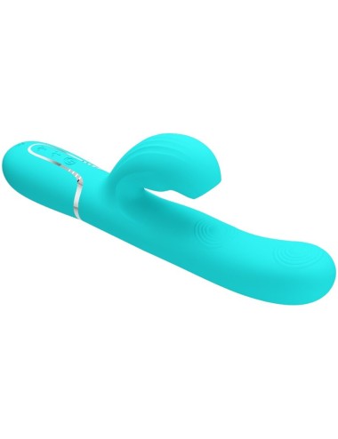PRETTY LOVE - PERLITA VIBRADOR PUNTO G 3 EN 1 MULTIFUNCIÓN VERDE AGUA