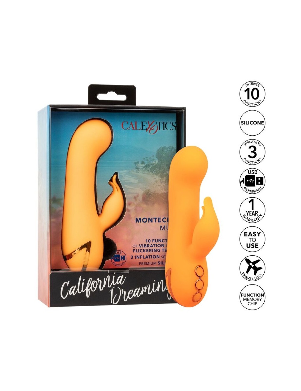CALEXOTICS - MONTECITO MUSE VIBRADOR RABBIT NARANJA BY CALIFORNIA DREAMING