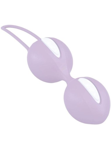 FUN FACTORY - SMARTBALLS DUO BOLAS PELVICAS BLANCO / LILA PASTEL