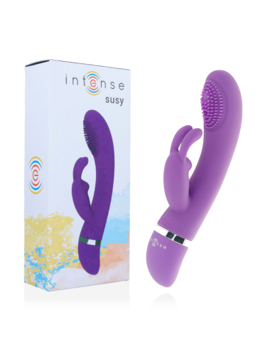 INTENSE - SUSY VIBRADOR OSCILANTE SILICONA RABBIT LILA