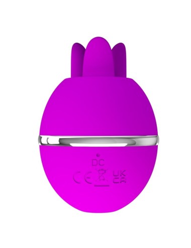 PRETTY LOVE - VIBRADOR DE SILICONA REDONDO GEMINI BALL MORADO