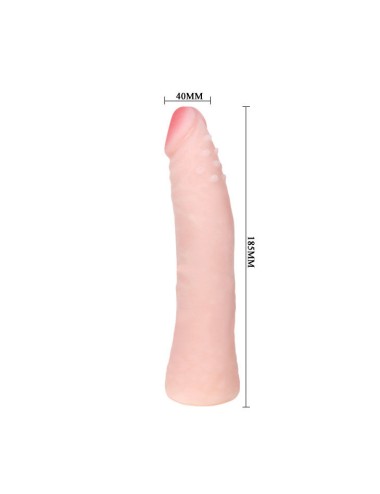 BAILE - DILDO SILICONA TACTO PIEL REALISTICO 19 CM COLOR CAJA ALEATORIO